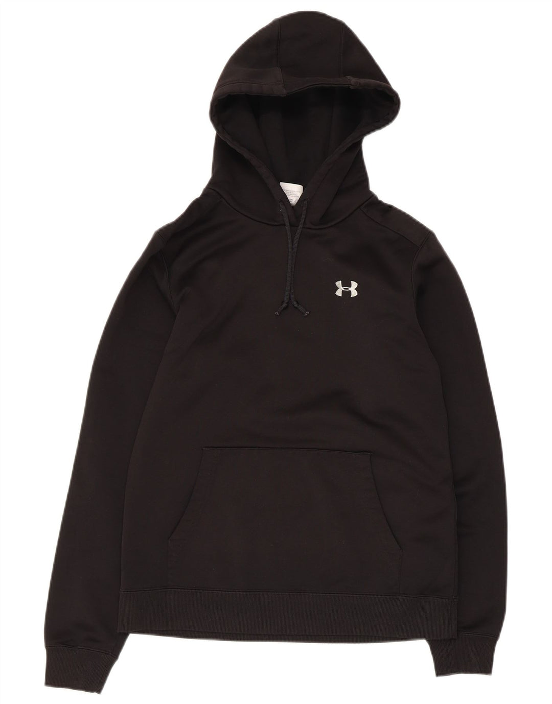 Under Armour Womens Hoodie Jumper UK 10 Pequeno Poliéster Preto