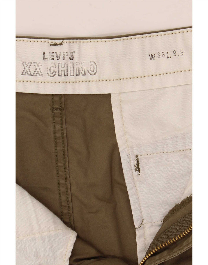 Shorts Chino Masculino Levi's W36 Grande Algodão Cáqui