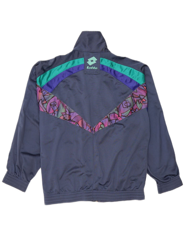 Lotto Mens Treino Top Jaqueta Médio Azul Marinho Colorblock