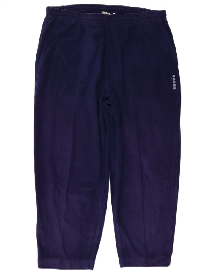 Calça de treino feminina Diadora Joggers grande azul marinho