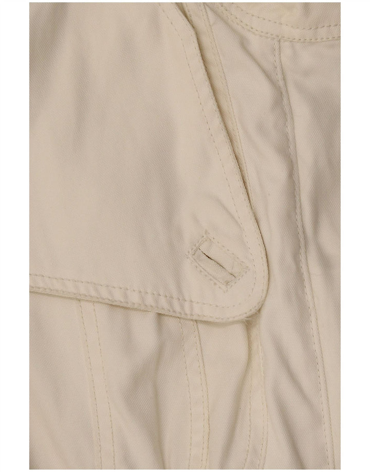 Jaqueta militar feminina Guess UK 14 grande nylon branco
