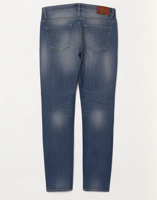 Iceberg Jeans Slim Feminino Reino Unido 14 Grande W34 L32 Azul Algodão