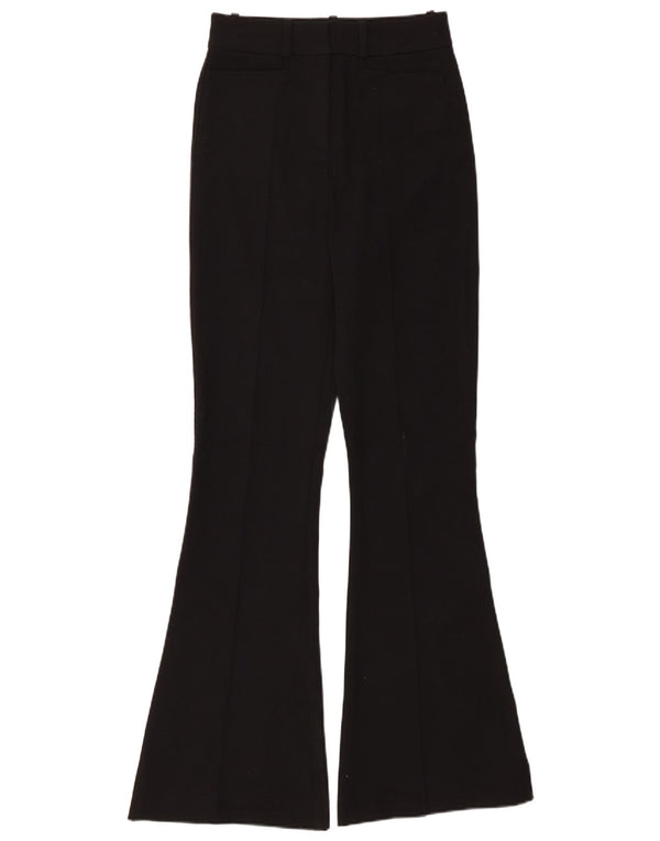 REISS Calça feminina casual cintura alta flare Reino Unido 6 XS W25 L32 preta