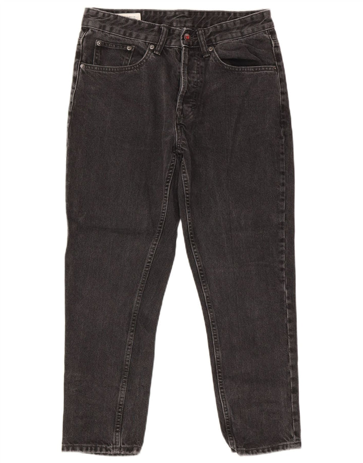 Zara Mens Straight Jeans EU 38 Pequeno W30 L25 Algodão Cinza