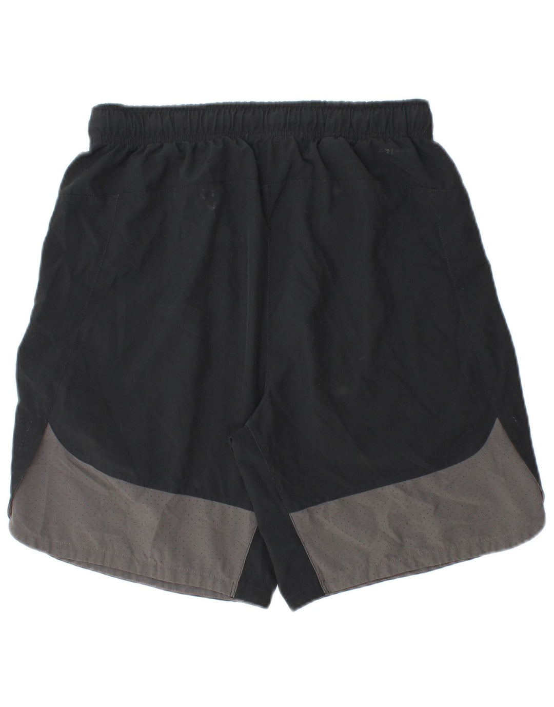 Shorts esportivos masculinos Nike Dri Fit médio preto colorblock poliéster