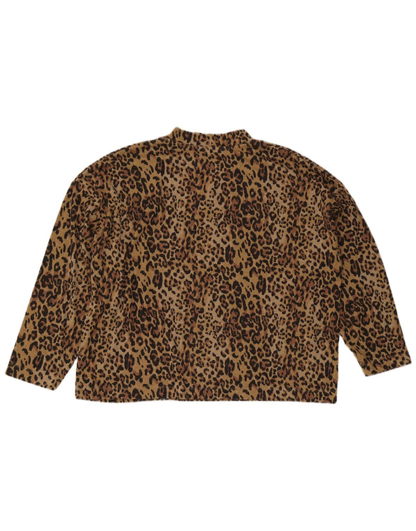 Suéter feminino Marks & Spencer com gola tartaruga Reino Unido 22 3XL marrom