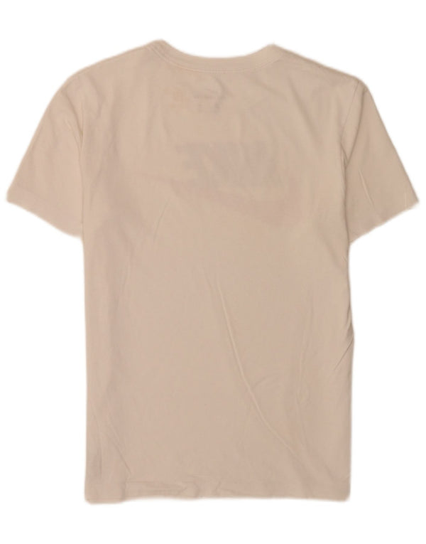 Camiseta Nike masculina gráfica top pequeno algodão branco