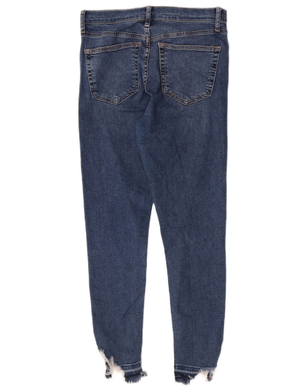 Topshop feminino Jamie Skinny Jeans W30 L27 algodão azul