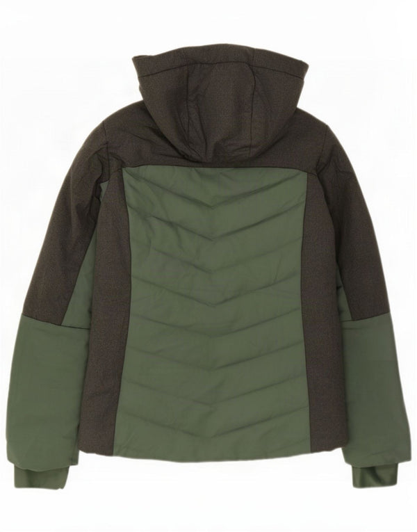 Mountain Warehouse Jaqueta acolchoada feminina Reino Unido 16 grande bloco de cor verde