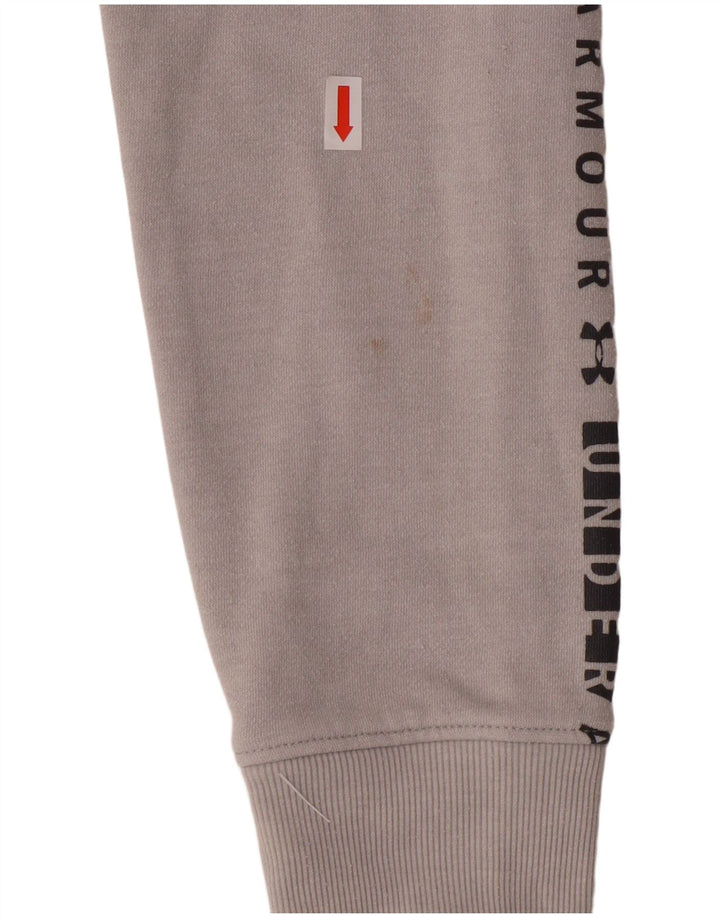 Suéter feminino com capuz e zíper UNDER ARMOUR UK 16 grande cinza
