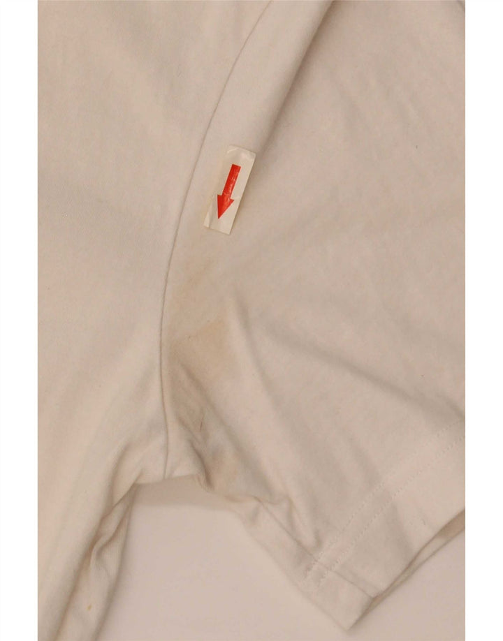 Camiseta Nike masculina gráfica Top médio algodão branco