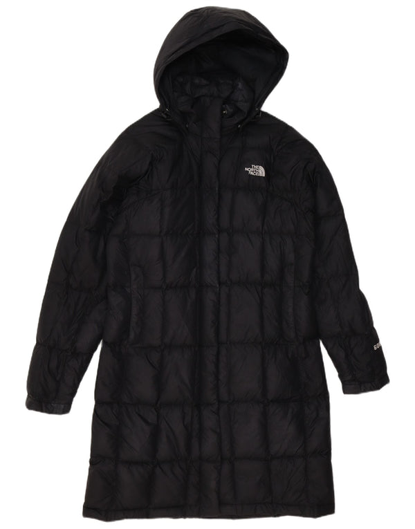 Casaco acolchoado com capuz feminino The North Face UK 10 pequeno preto