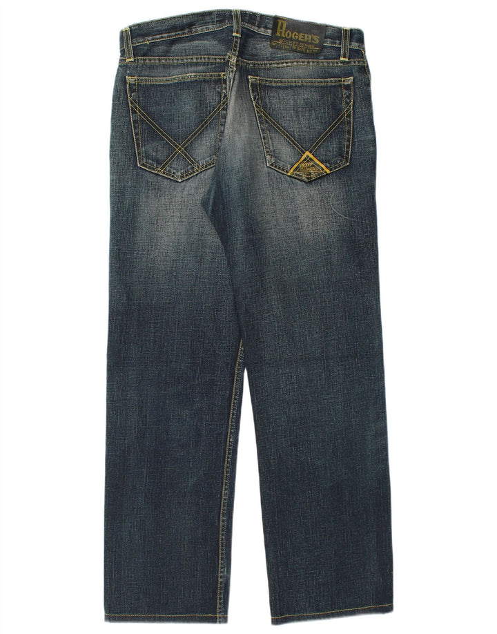 ROY ROGERS Jeans retos masculinos W32 L30 algodão azul