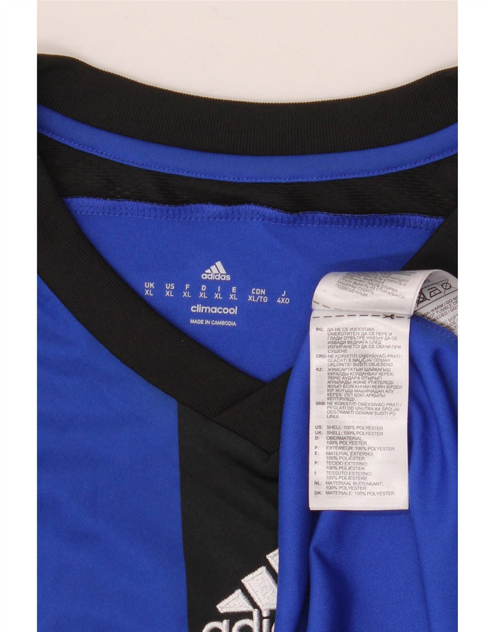 Camiseta Adidas Masculina Climacool Graphic Top XL Azul Colorblock Poliéster