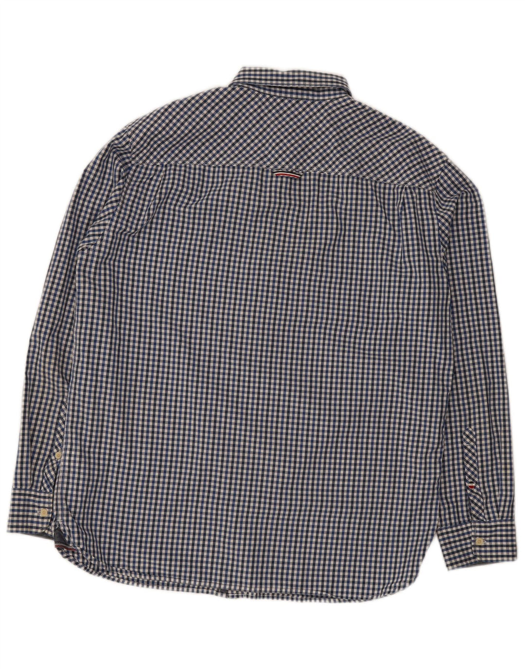 Camisa masculina Tommy Hilfiger Regular Fit XL azul algodão guingão