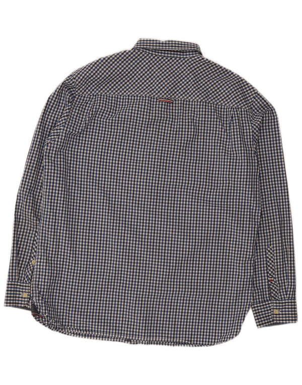 Camisa masculina Tommy Hilfiger Regular Fit XL azul algodão guingão