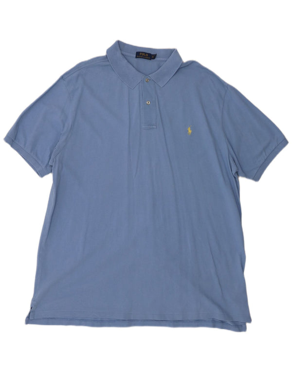 Camisa polo masculina Polo Ralph Lauren 2XL algodão azul