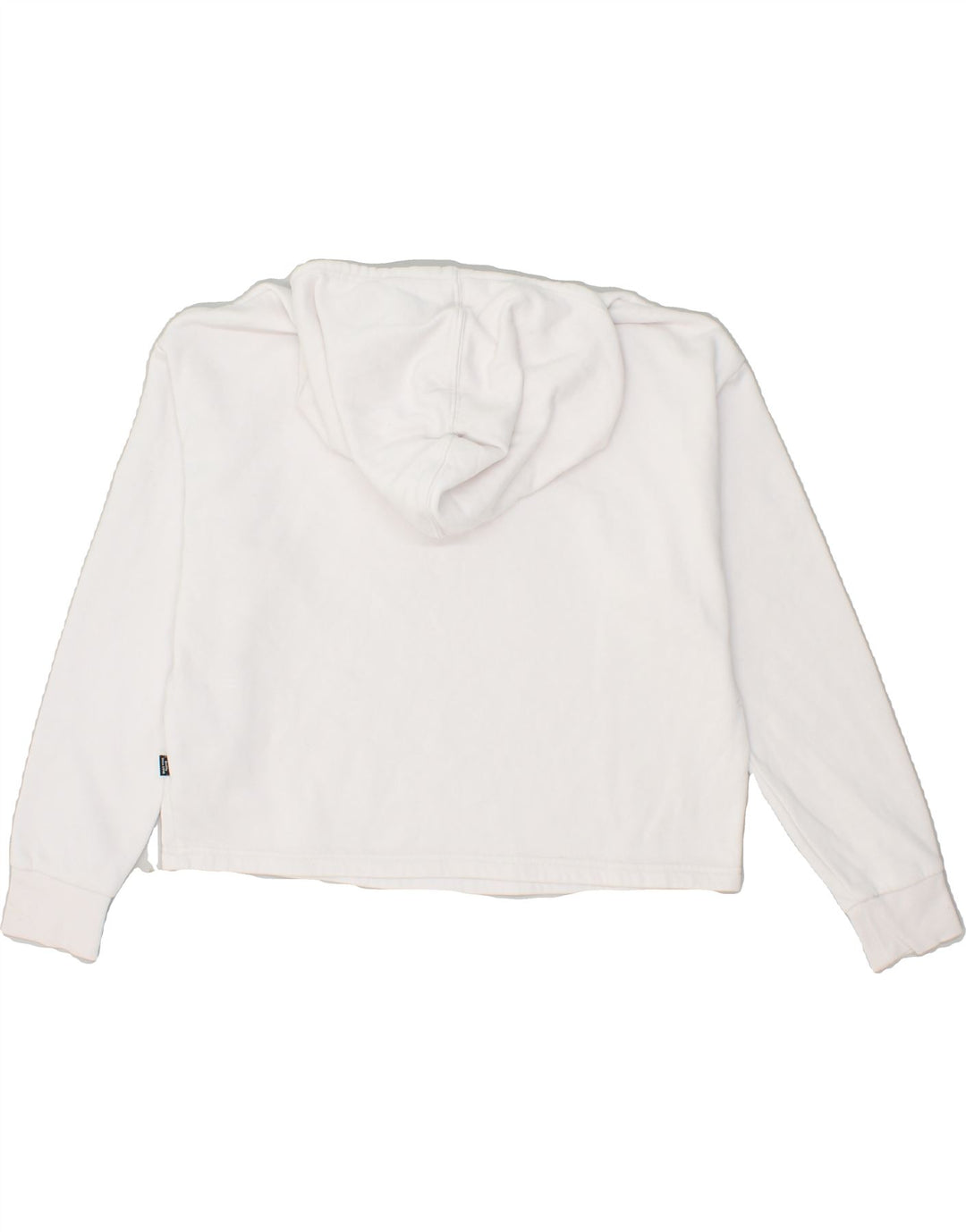 PUMA Womens Graphic Hoodie Jumper UK 6 XS White Cotton | Vintage Puma | Thrift | Second-Hand Puma | Used Clothing | Messina Hembry 