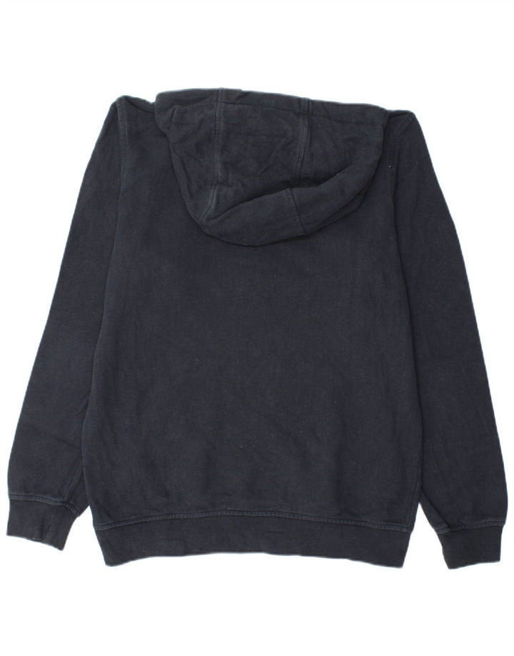Suéter masculino Helly Hansen com capuz gráfico médio azul marinho algodão
