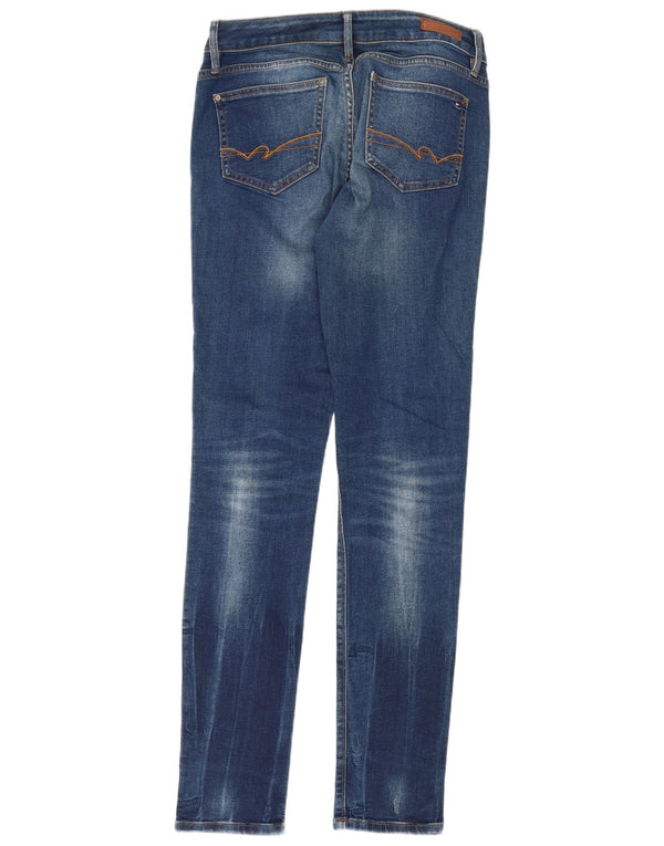 Jeans Tommy Hilfiger feminino Milan cintura baixa slim W28 L34 algodão azul