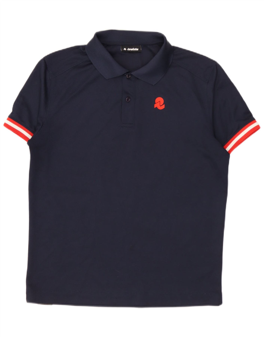 Camisa polo masculina Invicta pequena azul marinho poliéster