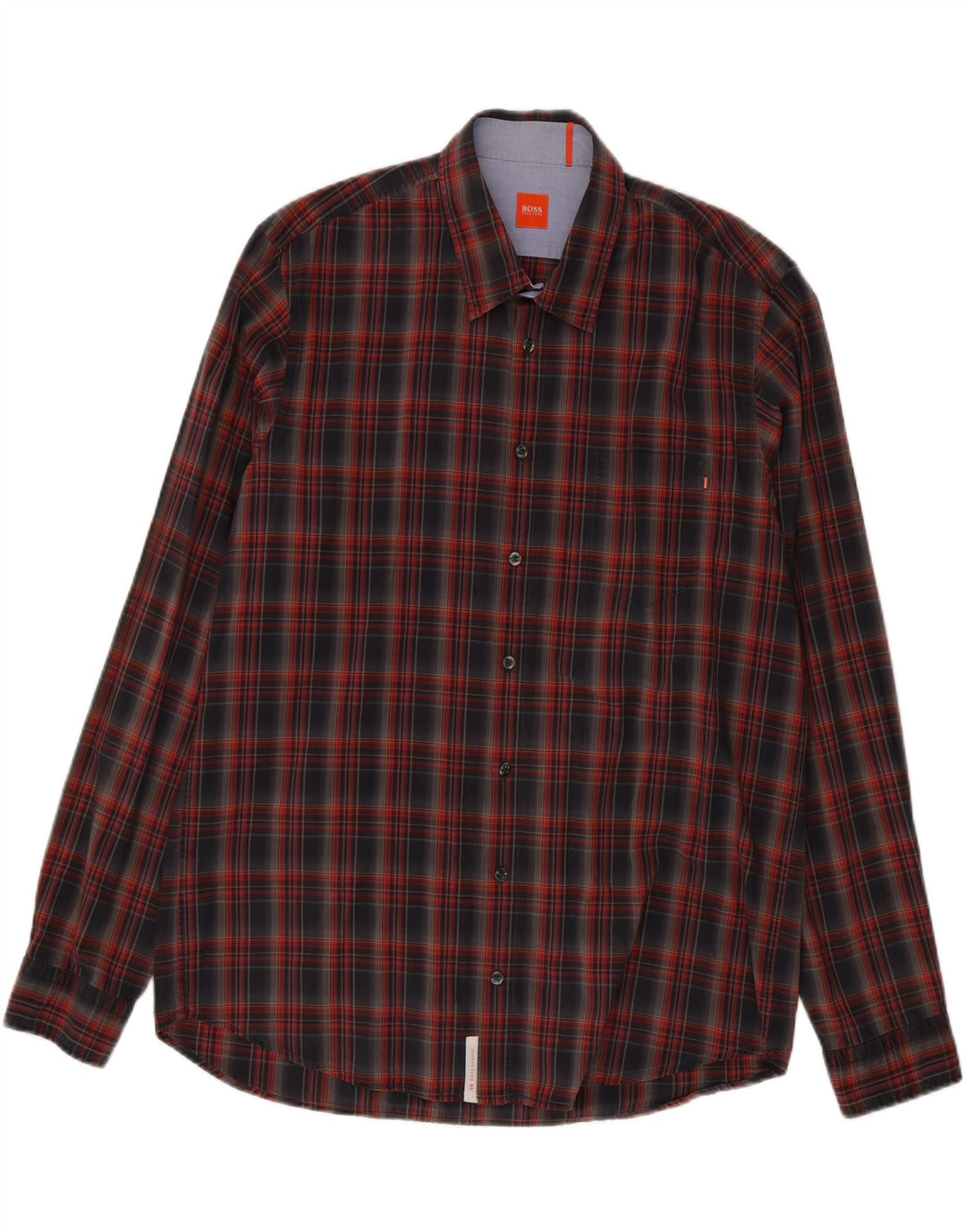 Camisa masculina Hugo Boss XL xadrez multicolorida