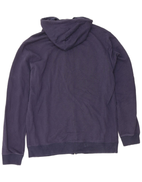 Champion Mens Graphic Zip Hoodie Sweater XL Navy Blue