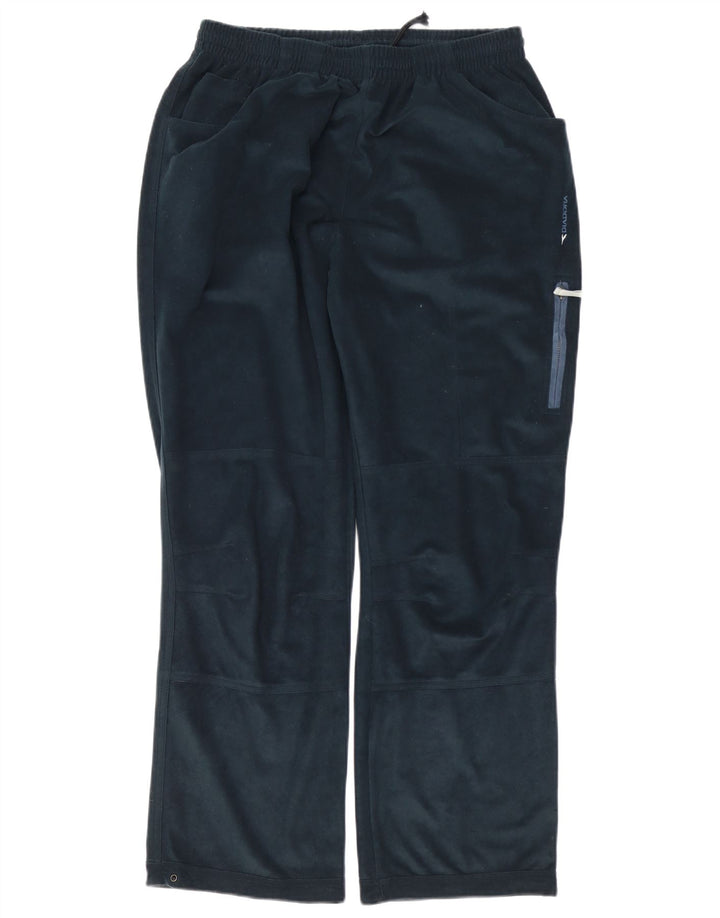 Calça de treino masculina Diadora Cargo UK 42 poliéster azul grande