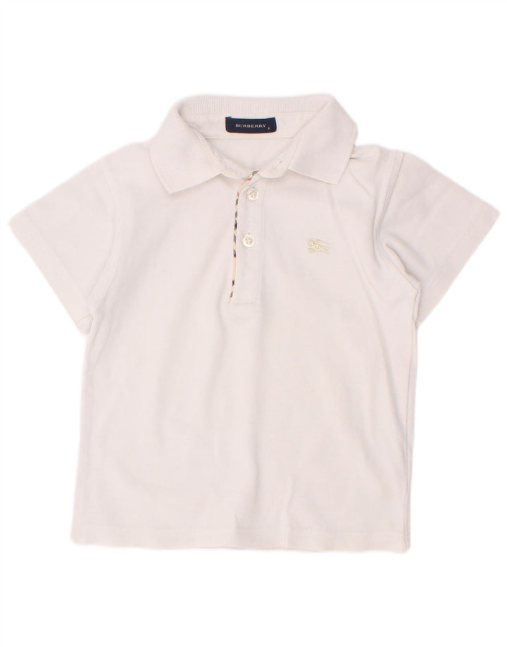 Camisa polo masculina Burberry 2-3 anos branca