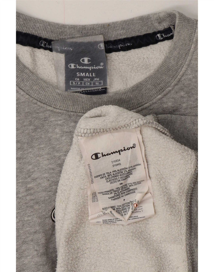 Champion moletom masculino jumper pequeno algodão manchado cinza
