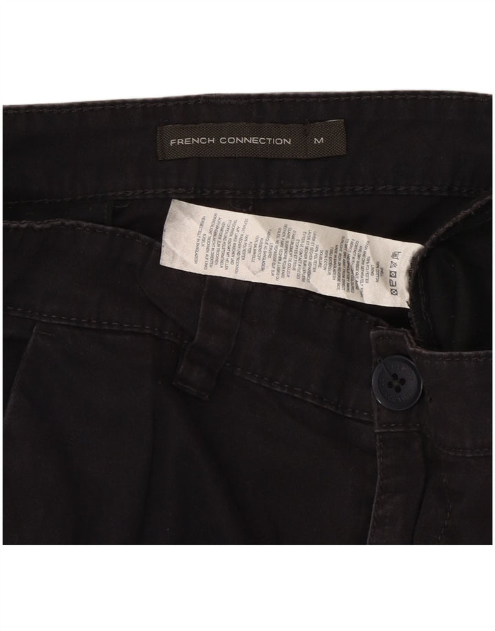 Calça cargo masculina reta French Connection médio W32 L31 algodão preto