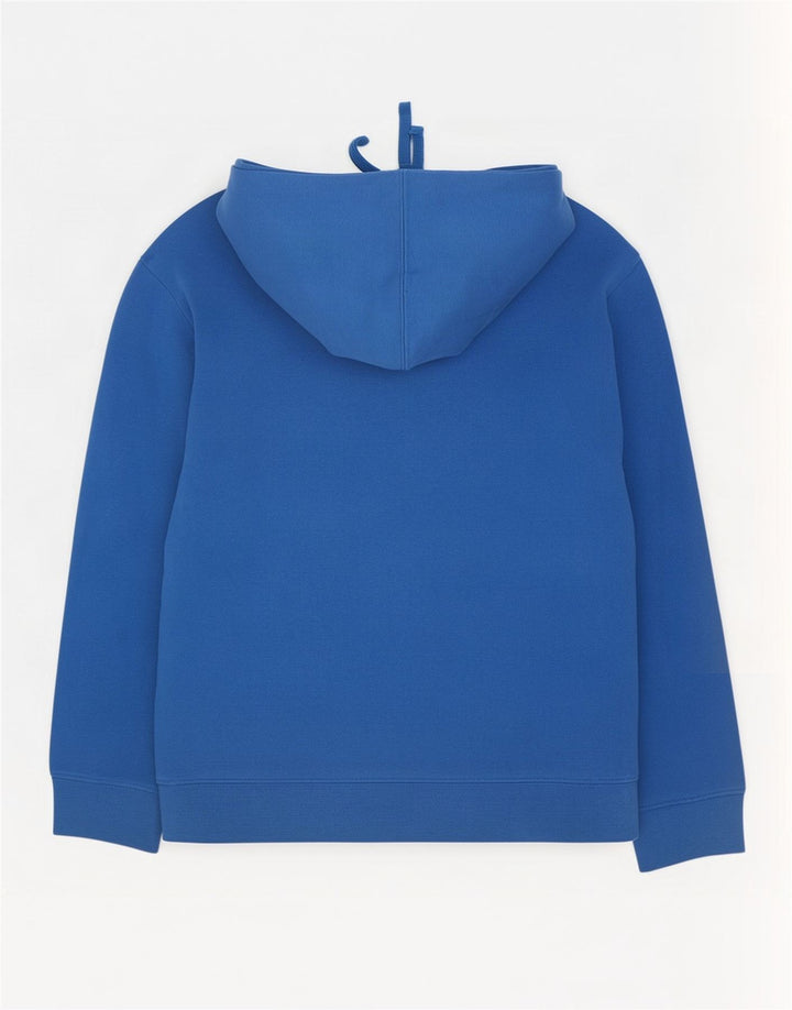 Suéter com capuz gráfico masculino The North Face algodão azul médio
