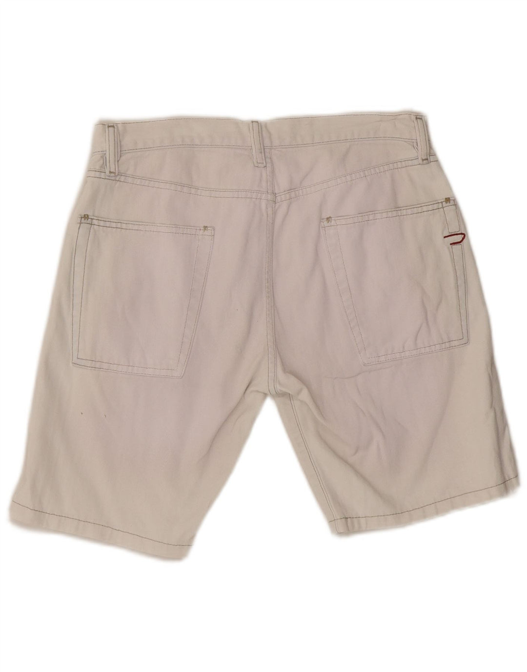 Shorts jeans feminino DIESEL W31 médio algodão branco