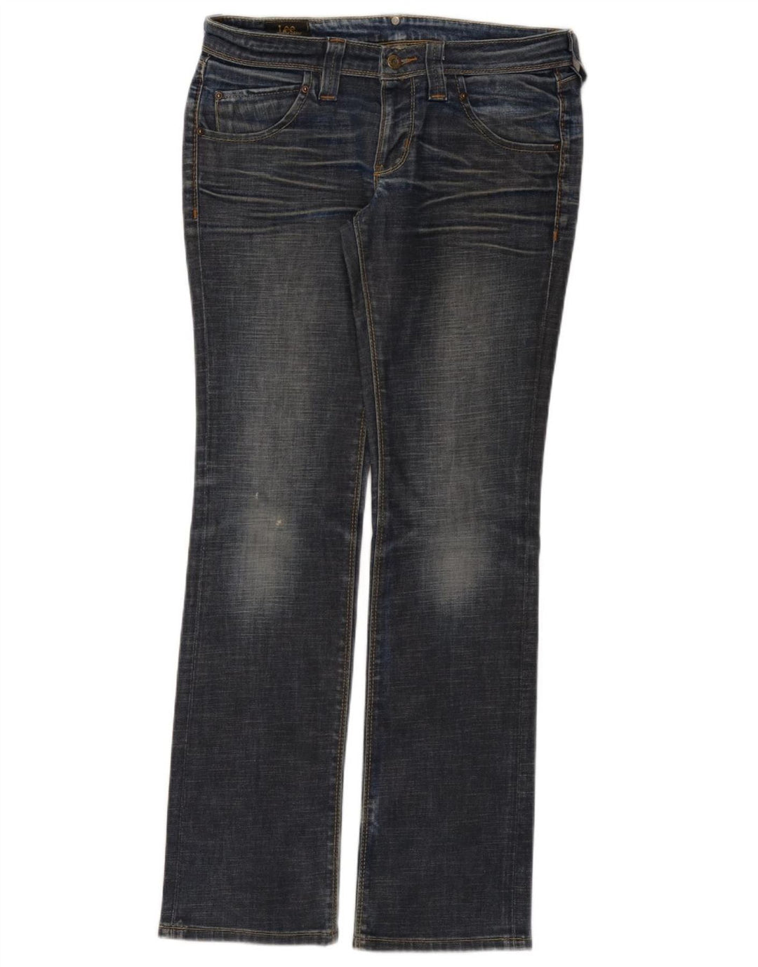 Calça jeans reta Maddox feminina LEE W31 L33 azul algodão