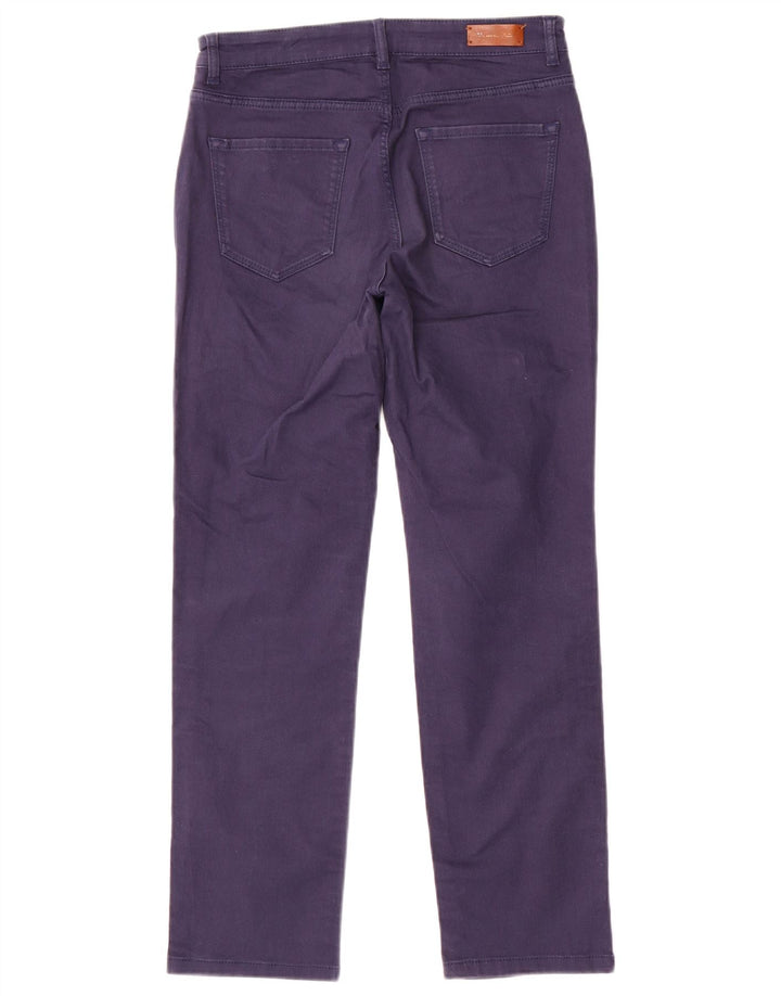 Calça casual justa feminina Massimo Dutti W26 L26 azul marinho