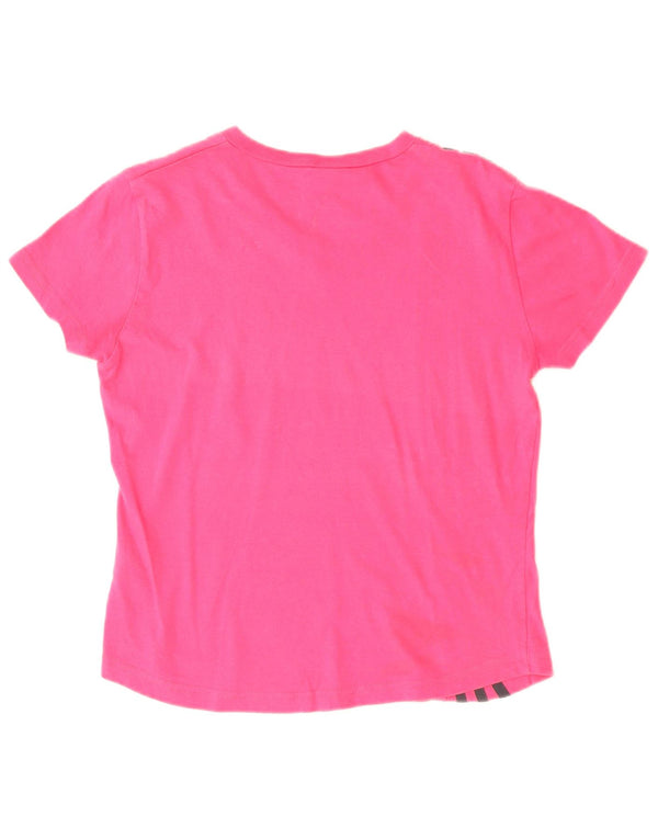 Camiseta Feminina Adidas Top UK 10 Pequena Algodão Rosa