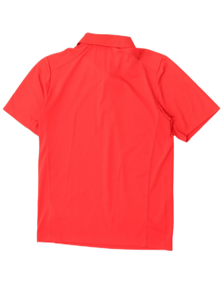 Camisa polo masculina Nike Dri Fit pequena vermelha poliéster