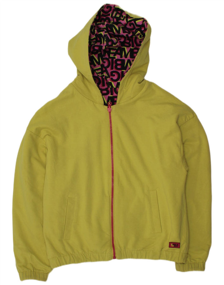 Jaqueta reversível com capuz gráfico VINTAGE para meninas 11-12 anos algodão rosa