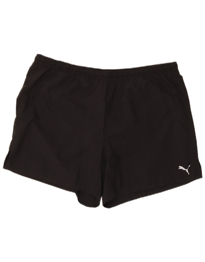 Shorts esportivos masculinos Puma grandes pretos