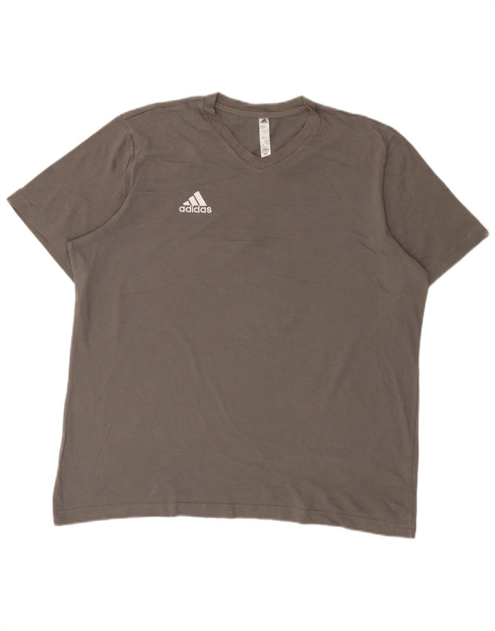 Camiseta masculina Adidas Top XL cinza algodão
