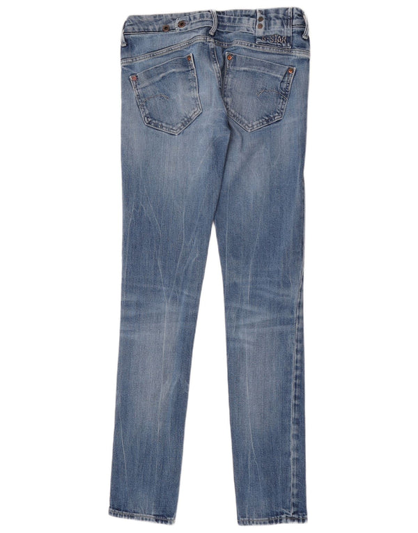 Calça jeans feminina super baixa G-Star W28 L34 algodão azul