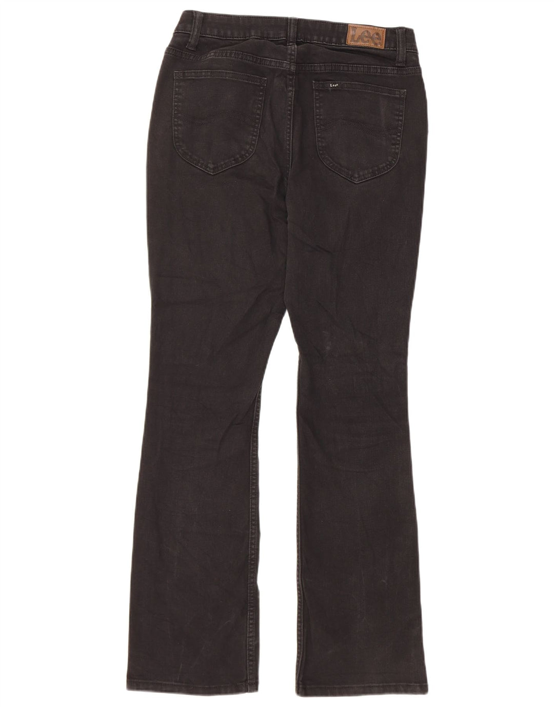 Lee Womens Mid Rise Regular Fit Bootcut Jeans EUA 8 Médio W28 L29 Preto