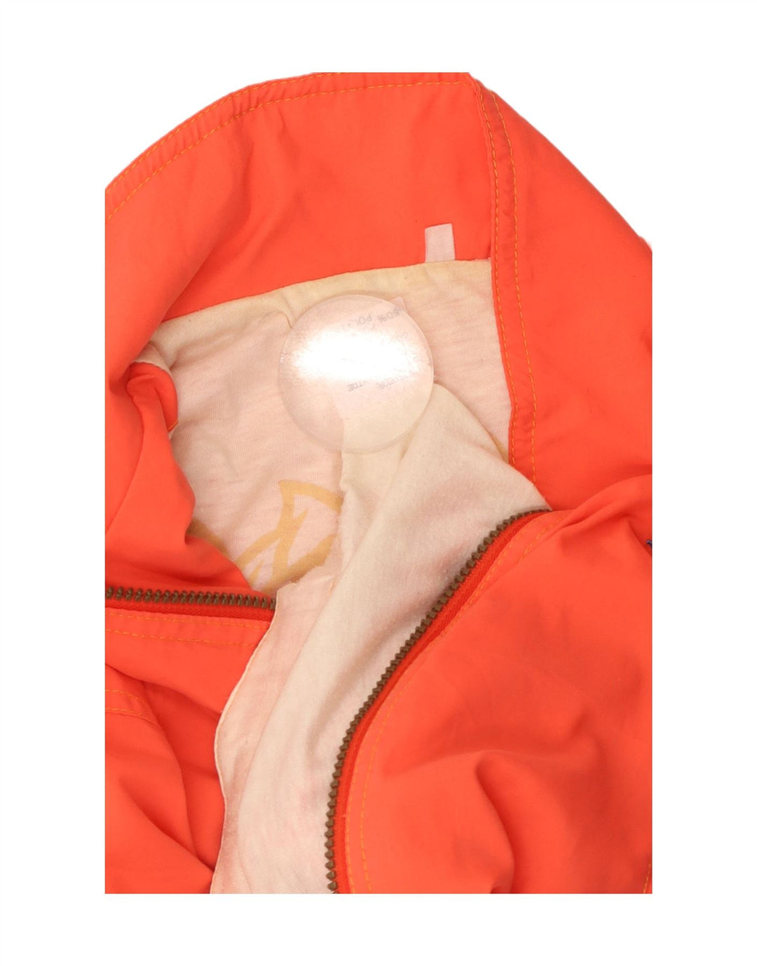 Jaqueta de treino feminina VINTAGE Reino Unido 12 bloco colorido laranja médio