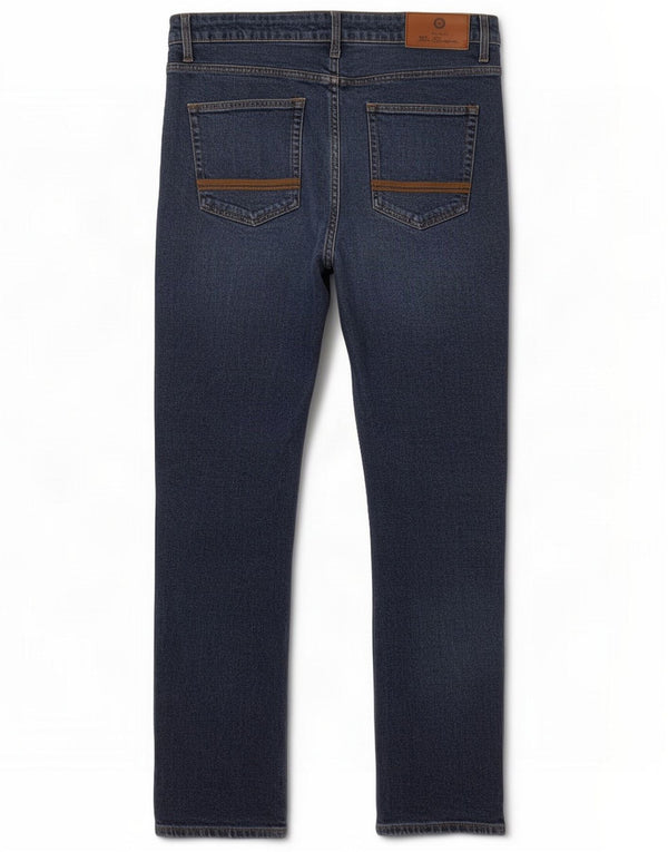 Ben Sherman Mens Slim Jeans W36 L32 Azul Algodão