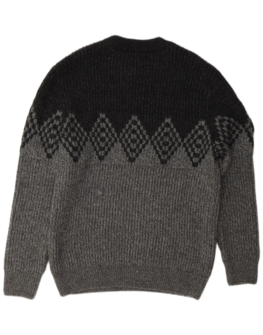 Suéter masculino Superdry com gola redonda XL cinza Argyle/acrílico diamante
