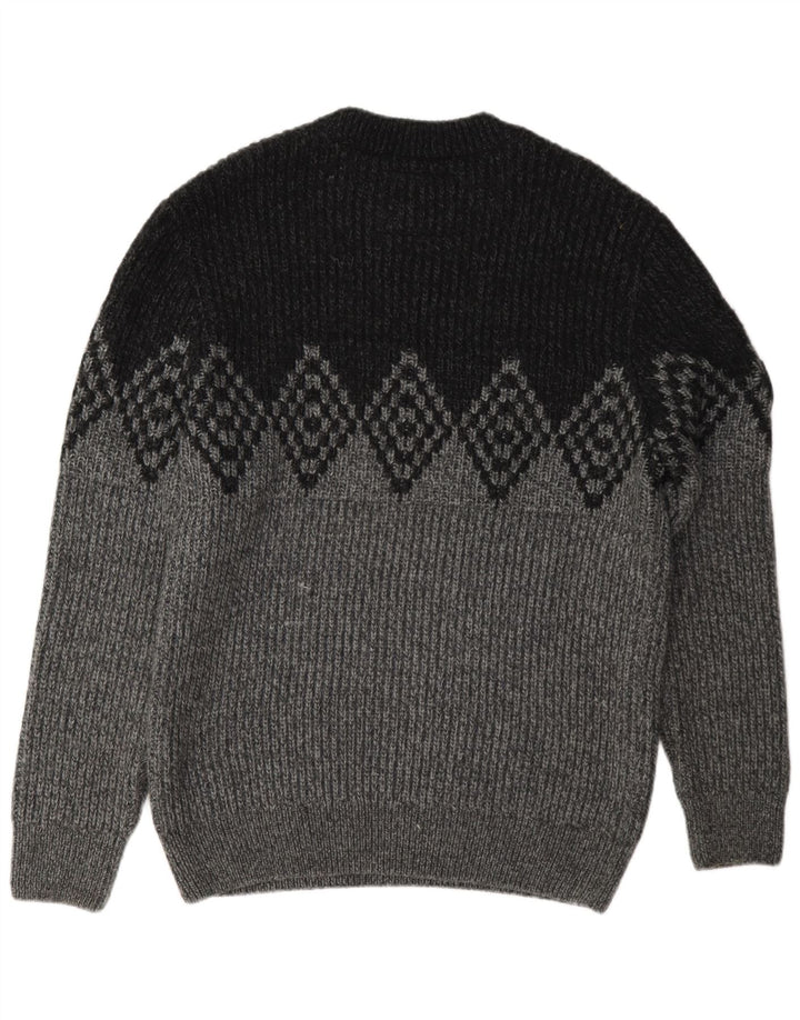 Suéter masculino Superdry com gola redonda XL cinza Argyle/acrílico diamante
