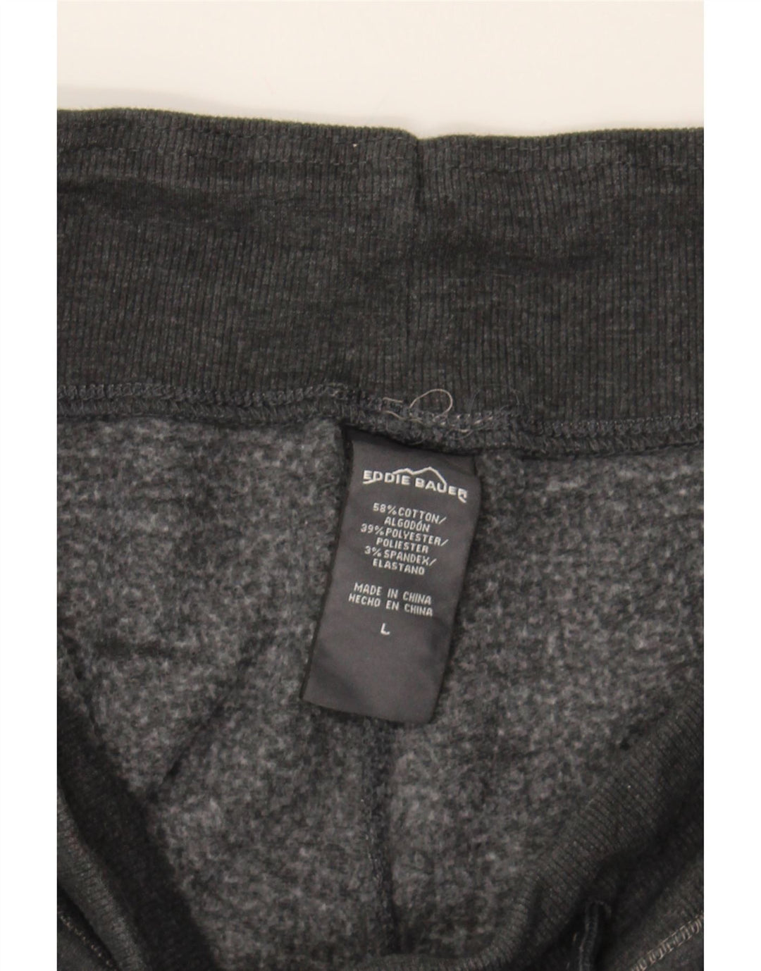 EDDIE BAUER Womens Tracksuit Trousers UK 16 Large Grey Cotton Vintage Eddie Bauer and Second-Hand Eddie Bauer from Messina Hembry 