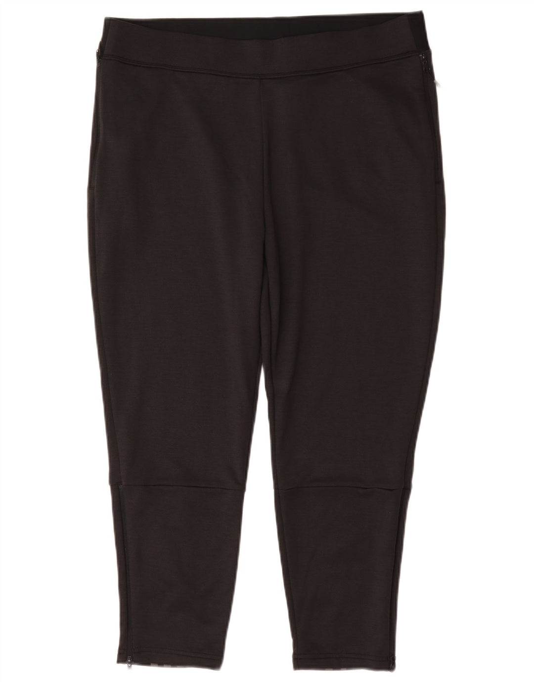Calça de treino feminina Adidas UK 16/18 grande poliéster preto
