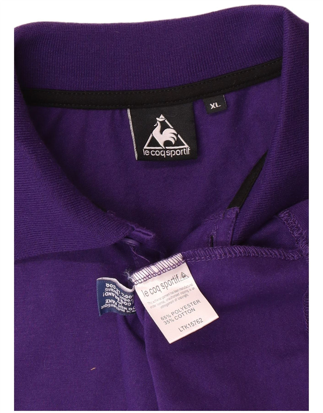 Camisa pólo masculina LE COQ SPORTIF XL roxo poliéster