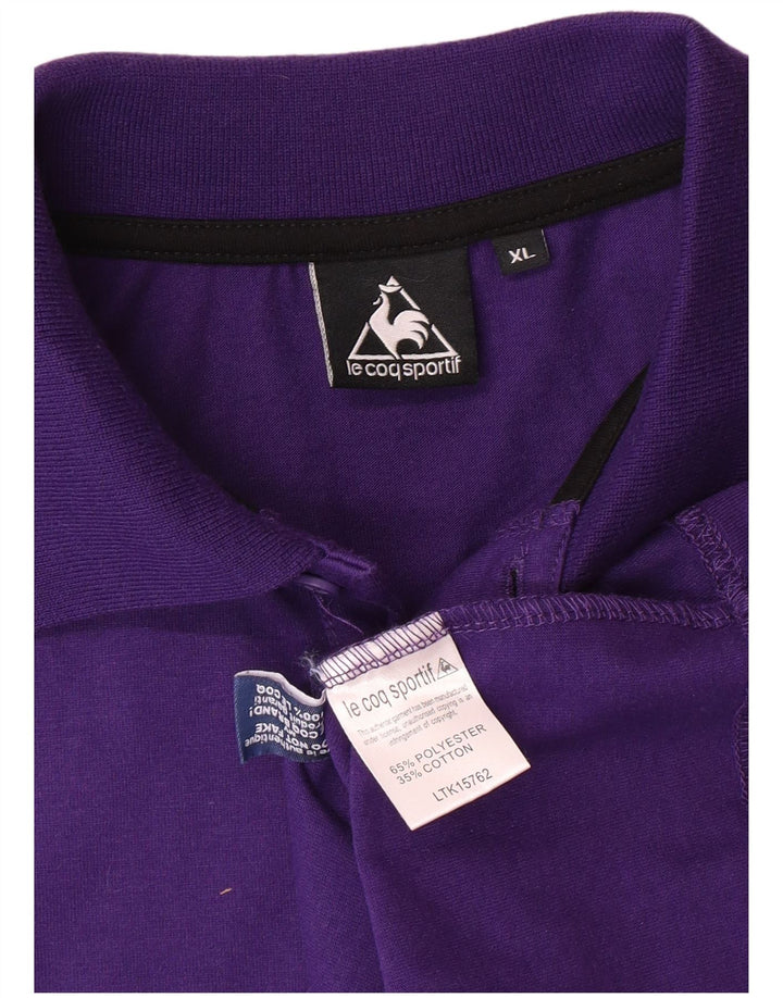 Camisa pólo masculina LE COQ SPORTIF XL roxo poliéster
